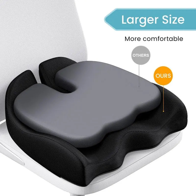 Universal Car Seat Cushion | Hip Support Cushion | U Shape | Memory Foam