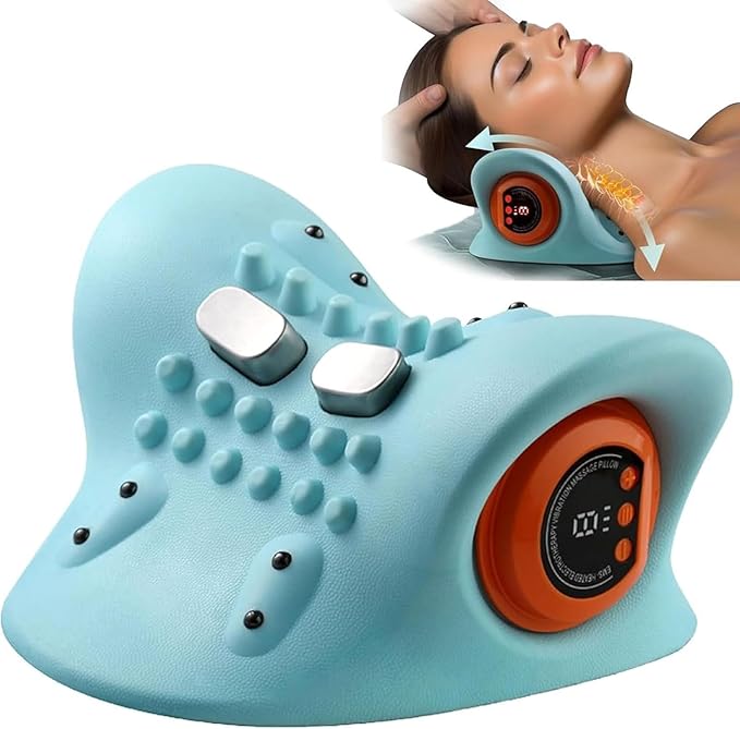 EMS Neck Massager with Heat – Electric Pulse Therapy for Neck & Shoulder Pain Relief